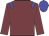 Garnet, blue epaulettes, blue cap