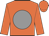 Orange body, grey disc, orange arms, orange cap