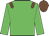 Lime Green, chocolate epaulets and cap