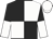 Black and white quarters, black and white halved sleeves, white cap