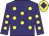 purple, yellow spots, yellow cap, purple diamond