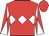 Red body, white triple diamond, red arms, white diabolo, red cap