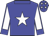 blue, white star, white sleeves, blue seams, blue collar, blue cuffs, blue cap, white stars