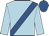 Light blue, royal blue sash, royal blue cap