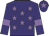 Purple, mauve stars, armlets and star on cap