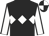 Black, white triple diamond, white sleeves, black seams, white & black quartered cap