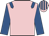 Pink, royal blue epaulettes & sleeves, striped cap
