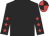 Black, red stars on sleeves, quartered cap