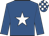 Royal blue, white star, check cap