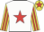 White, red star, yellow & red striped sleeves, yellow cap, red star