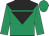 Emerald Green, black yoke, black inverted triangle