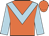 Orange, light blue chevron & sleeves, orange cap