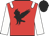 red, white epaulettes, black golden eagle, white sleeves, black cap