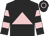 black, pink triangle, black sleeves, pink hoops, black cap, pink hoop