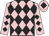 Pink and black diamonds, pink cap, black diamond