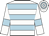 White, light blue hoops and armlets