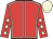 Red, beige seams, red sleeves, beige stars and cap