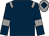 Dark blue, grey epaulets and armlets, grey cap, dark blue diamond