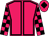 Rose body, black seams, rose arms, black checked, rose cap, black diamond
