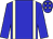 Big-blue body, beige braces, big-blue arms, big-blue cap, beige stars