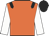 Orange, black epaulets, white sleeves, black cap