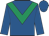 Royal blue, emerald green chevron