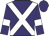 Purple, White cross belts and armlets