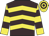 Brown, Yellow chevrons, Yellow and Brown hooped sleeves and cap
