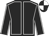 Black, white seams, quartered cap