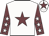 White body, garnet star, garnet arms, white stars, white cap, garnet star