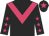 Black body, rose chevron, black arms, rose stars, black cap, rose star