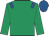Emerald green,royal blue epaulettes and cap