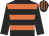Black, orange hoops, black sleeves, striped cap