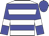 White and Blue hoops, Blue sleeves, White armlets, Blue cap