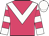 Rose body, white chevron, white arms, rose hooped, white cap