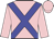 Pink, blue cross sashes
