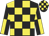 black and yellow checks, quartered sleeves