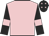 Pink, black sleeves, pink armlets and stars on black cap