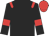 Black, Red epaulettes, armlets and cap