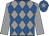 Grey & royal blue diamonds, grey sleeves, royal blue cap, grey star