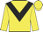 yellow, black chevron,