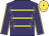 Purple, gold braid, gold seams on sleeves, gold cap with black button,