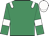Emerald green, white epaulets, armlets and cap