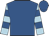 Royal blue, light blue and royal blue hooped sleeves