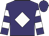 Purple, white diamond, hooped sleeves