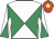 Emerald green & white diabolo, red cap, yellow star