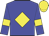 Big-blue body, yellow diamond, big-blue arms, yellow armlets, yellow cap