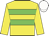 yellow, two green hoops, white cap