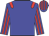 Blue, red epaulets, striped sleeves and cap