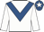 White, royal blue chevron, royal blue cap, white star